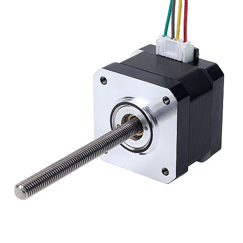 Nema 17 No cautivo Pila de 34mm Cable de 0,4A 2mm(0,07874") Longitud 100mm - 17N13S0404AF4-100RS | StepperOnline UK