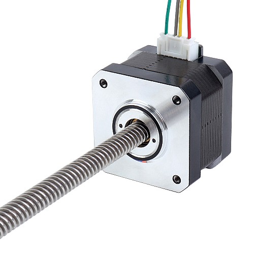 Nema 17 No captivo 26Ncm(36,81oz.in) 34mm Apilamiento 0,4A Cable 8mm (0,31496") Longitud 320mm - 17N13S0404MB4-320RS | StepperOnline Nema 17 No captivo 26Ncm(36,81oz.in) 34mm Apilamiento 0,4A Cable 8mm (0,31496") Longitud 320mm - 17N13S0404MB4-320RS | StepperOnline