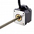 Motor lineal Acme no cautivo NEMA 17 1.5A 34mm Cable de tornillo de pila 2.54mm(0.1")