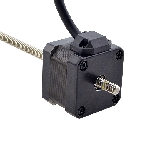 Motor lineal Acme no cautivo NEMA 17 1.5A 34mm Cable de tornillo de pila 6.35mm(0.25)