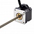 Motor lineal Acme no cautivo NEMA 17 1.5A 34mm Cable de tornillo de pila 6.35mm(0.25")