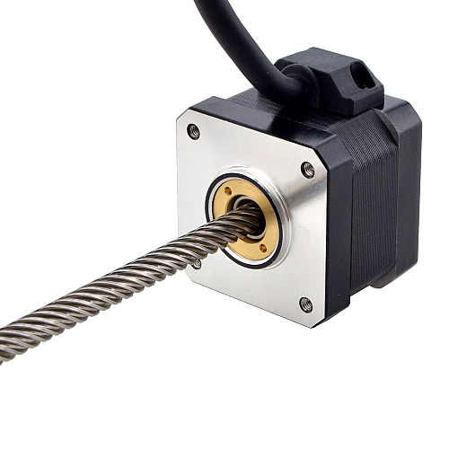 CN en oferta - Motor lineal Acme no cautivo NEMA 17 1,5A 34mm Cable de tornillo de pila 25,4mm(1")
