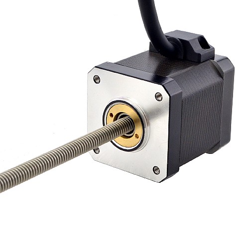Motor lineal Acme no cautivo NEMA 17 2,5A 48mm Cable de tornillo de pila 1,27mm(0,05)