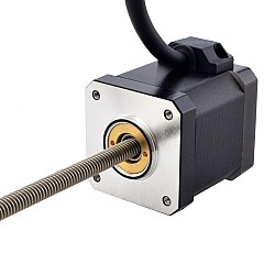 Motor lineal Acme no cautivo NEMA 17 2.5A 48mm Cable de tornillo de pila 2.54mm(0.1")