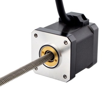 Motor lineal Acme no cautivo NEMA 17 2.5A 48mm Cable de tornillo de pila 12.7mm(0.5")