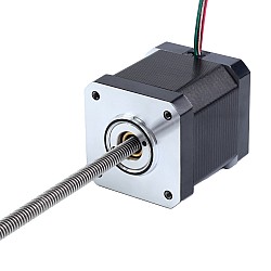 Nema 17, no cautivo, 48mm de apilamiento, 2,6A, avance 2,4384mm (0,096"), longitud 250mm