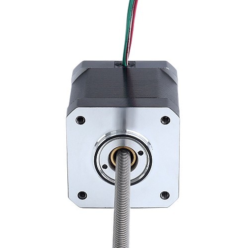 Nema 17, no cautivo, 48mm de apilamiento, 2,6A, avance 2,4384mm (0,096"), longitud 250mm - 17N19S2604JE4-250RS | StepperOnline