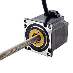 Motor lineal Acme no cautivo NEMA 23 3.0A 56mm Cable de tornillo de pila 10,16mm(0,4") Longitud del cable 250mm
