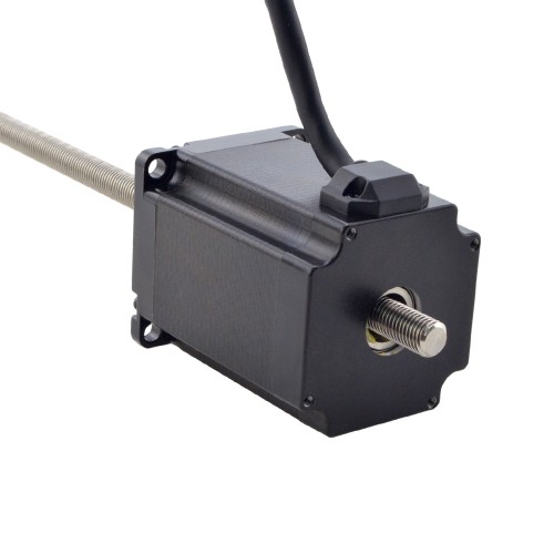 Motor lineal Acme no cautivo NEMA 23 4.0A 75mm Cable de tornillo de pila 5.08mm(0.2)