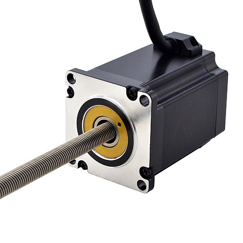 Motor lineal Acme no cautivo NEMA 23 4.0A 75mm Cable de tornillo de pila 5.08mm(0.2)