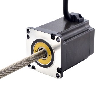 Motor lineal Acme no cautivo NEMA 23 4.0A 76mm Cable de tornillo de pila 10,16mm(0,4") Longitud del Cable 250mm
