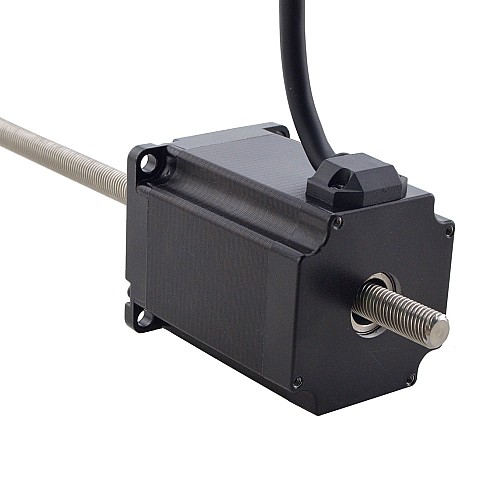 Motor lineal Acme no cautivo NEMA 23 4.0A 75mm Cable de tornillo de pila 10,16mm(0,4)