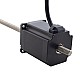 Motor lineal Acme no cautivo NEMA 23 4.0A 75mm Cable de tornillo de pila 10,16mm(0,4)