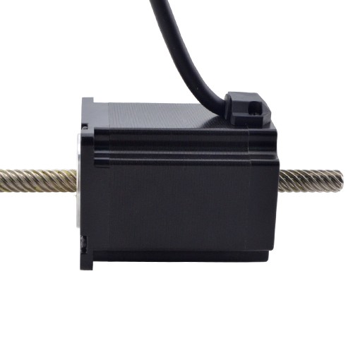 Motor lineal Acme no cautivo NEMA 23 4.0A 75mm Cable de tornillo de pila 25,4mm(1)
