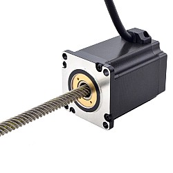 Motor lineal Acme no cautivo NEMA 23 4.0A 75mm Cable de tornillo de pila 25,4mm(1") Longitud del Cable 250mm
