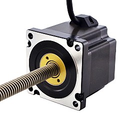 Motor paso a paso lineal Acme no cautivo NEMA 34, 5,5A, 76mm, cable de tornillo de 6,35mm(0,25")