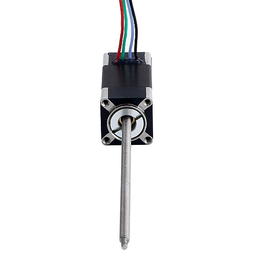 Motor paso a paso lineal no cautivo Nema 6 0,3A 32mm Cable de tornillo de pila 1mm (0,03937) Longitud del cable 100mm Motor paso a paso lineal no cautivo Nema 6 0,3A 32mm Cable de tornillo de pila 1mm (0,03937) Longitud del cable 100mm