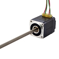 Motor lineal Acme no cautivo NEMA 8 0.5A 28.2mm StackScrew Recorrido de plomo 2mm(0.07874") longitud del cable 150mm