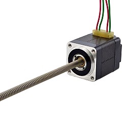 Motor lineal Acme no cautivo NEMA 8 0,5A 28,2mm Cable de tornillo de pila 1mm(0,03937")