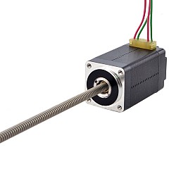 Motor lineal Acme no cautivo NEMA 8 0,5A 38,2mm Cable de tornillo de pila 1mm(0,03937") longitud del cable 150mm