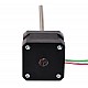 Nema 17 Pila externa de 34mm Cable de 0,7A 4,877mm(0,192) Longitud 150mm