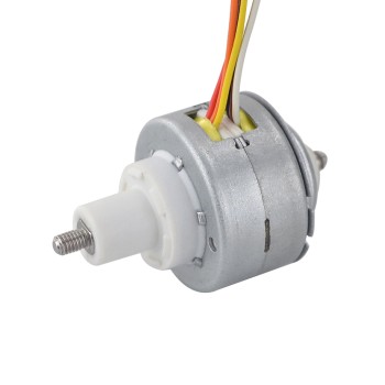 Φ25.2x15mm PM Motor paso a paso lineal cautivo 0.23A Plomo 1mm/0.039" Recorrido 12mm