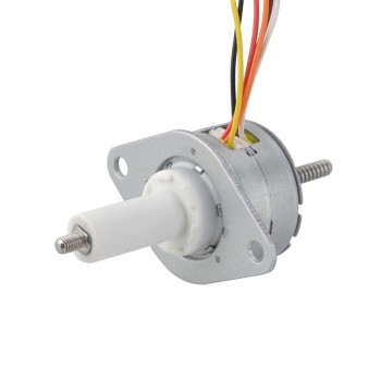 Φ25x15mm PM Motor paso a paso lineal cautivo 0.23A Plomo 1mm/0.039" Recorrido 22mm