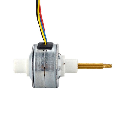 Φ25.2x15mm PM Motor paso a paso lineal cautivo 0.5A Plomo 1.22mm/0.048 Recorrido 13.5mm Φ25.2x15mm PM Motor paso a paso lineal cautivo 0.5A Plomo 1.22mm/0.048 Recorrido 13.5mm