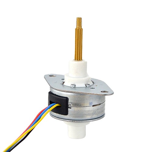 Φ25.2x15mm PM Motor paso a paso lineal cautivo 0.5A Plomo 1.22mm/0.048 Recorrido 13.5mm Φ25.2x15mm PM Motor paso a paso lineal cautivo 0.5A Plomo 1.22mm/0.048 Recorrido 13.5mm