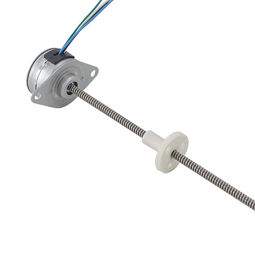 Φ25x14.5mm PM Motor paso a paso lineal externo 0.143A Plomo 1.22mm/0.047 Longitud 174mm Φ25x14.5mm PM Motor paso a paso lineal externo 0.143A Plomo 1.22mm/0.047 Longitud 174mm
