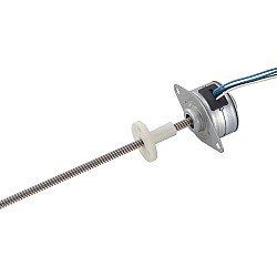 Φ25x14.5mm PM Motor paso a paso lineal externo 0.143A Plomo 1.22mm/0.047" Longitud 174mm