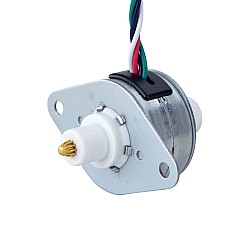 CN en oferta - Φ25x15mm PM Motor paso a paso lineal cautivo 0.15A Plomo 1.22mm/0.048" Recorrido 13.5mm