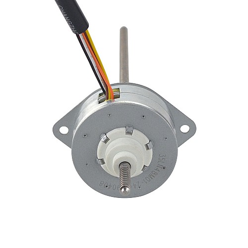 Φ35x17,5mm PM Motor paso a paso lineal no cautivo 0,46A Plomo 1,22mm/0,047 Longitud 139,7mm Φ35x17,5mm PM Motor paso a paso lineal no cautivo 0,46A Plomo 1,22mm/0,047 Longitud 139,7mm
