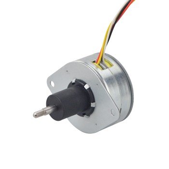 Φ36x17.5mm PM Motor paso a paso lineal cautivo 0.6A Plomo 1.22mm/0.047" Recorrido 5.3mm