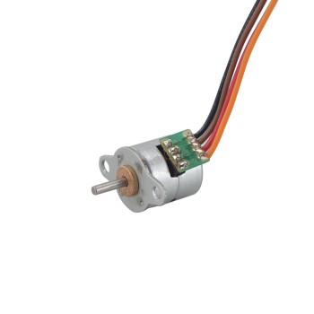 Φ10.25x11mm PM Motor paso a paso 18 grados 1.96mN.m(0.278oz.in) 0.2A 4 cables