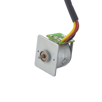 Φ15x12mm PM Motor paso a paso 18 grados 2.45mN.m(0.347oz.in) 0.04A 4 cables