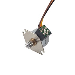 Φ15x12mm PM Motor paso a paso 18 grados 3.43mN.m(0.486oz.in) 0.4A 4 cables