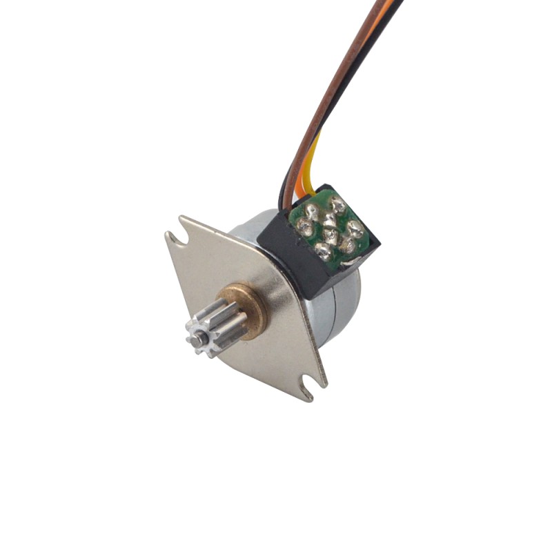 Φ15x12mm PM Motor paso a paso 18 grados 3.43mN.m(0.486oz.in) 0.4A 4 cables