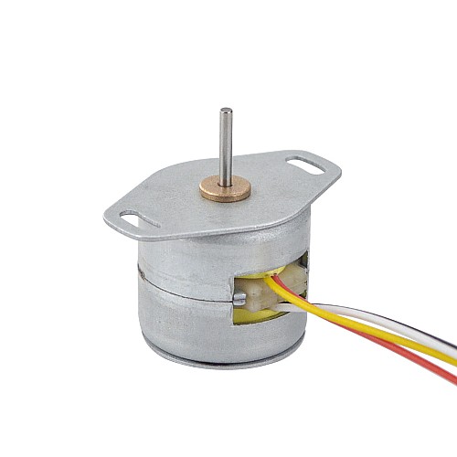 Φ20x18.2mm PM Motor paso a paso 18 grados 5.88mN.m(0.833oz.in) 0.5A 4 cables