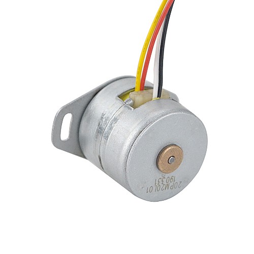 Φ20x18.2mm PM Motor paso a paso 18 grados 5.88mN.m(0.833oz.in) 0.5A 4 cables