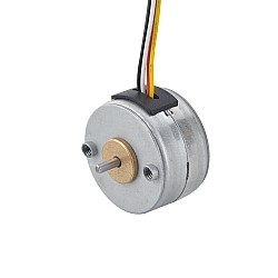 Φ25x15mm PM Motor paso a paso 7.5deg 14.7mN.m(2.082oz.in) 0.5A 4 Cables