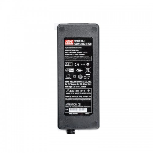 GSM120B24-R7B MEANWELL 120W 24VDC 5A 115/230VACAC-DCAdaptador médicoVerde confiable