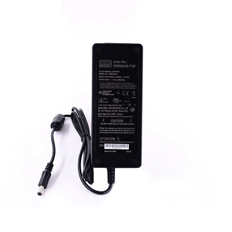 GSM90A48-P1M MEANWELL 90W 48VDC 1.87A 115/230VACAC-DCAdaptador médicoVerde confiable