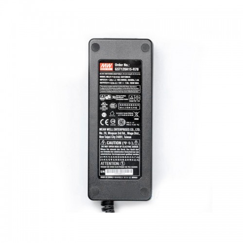 GST120A15-R7B MEANWELL 105W 15VDC 7A 115/230VACAC-DCAdaptador industrialVerde confiable