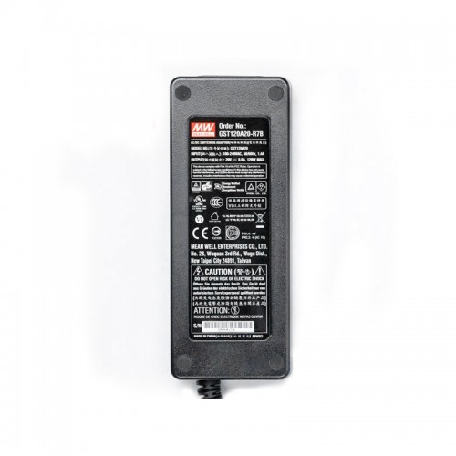 GST120A20-R7B MEANWELL 120W 20VDC 6A 115/230VACAC-DCAdaptador industrialVerde confiable