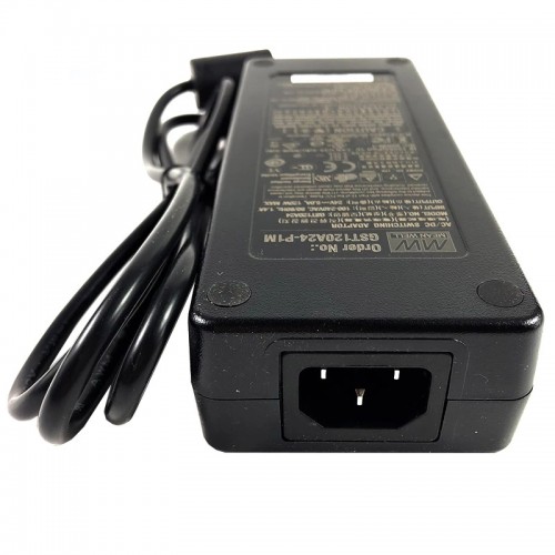 GST120A24-P1M MEANWELL 120W 24VDC 5A 115/230VACAC-DCAdaptador industrialVerde confiable