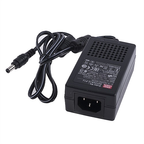 GST25A12-P1J MEANWELL 25W 12VDC 2.08A 115/230VACAC-DCAdaptador industrialVerde confiable