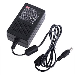GST25A12-P1J MEANWELL 25W 12VDC 2.08A 115/230VACAC-DCAdaptador industrialVerde confiable