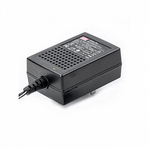 GST25U12-P1J MEANWELL 25W 12VDC 2.08A 115/230VACAC-DCAdaptador industrialVerde confiable