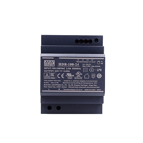 92W 24VDC 3.83A 115/230VAC Fuente deAlimentación de riel DIN con forma escalonada ultradelgada 92W 24VDC 3.83A 115/230VAC Fuente deAlimentación de riel DIN con forma escalonada ultradelgada